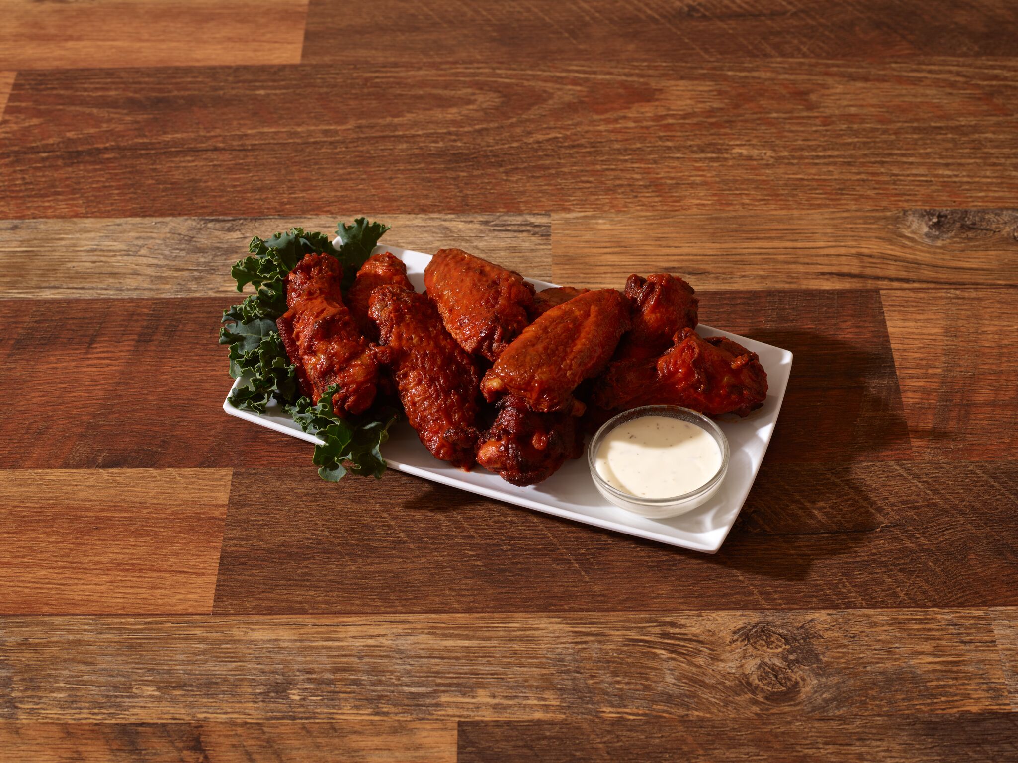 Order 10 Piece Hot Wings with Ranch Dressing food online from Big Slice Pizza store, Fullerton on bringmethat.com