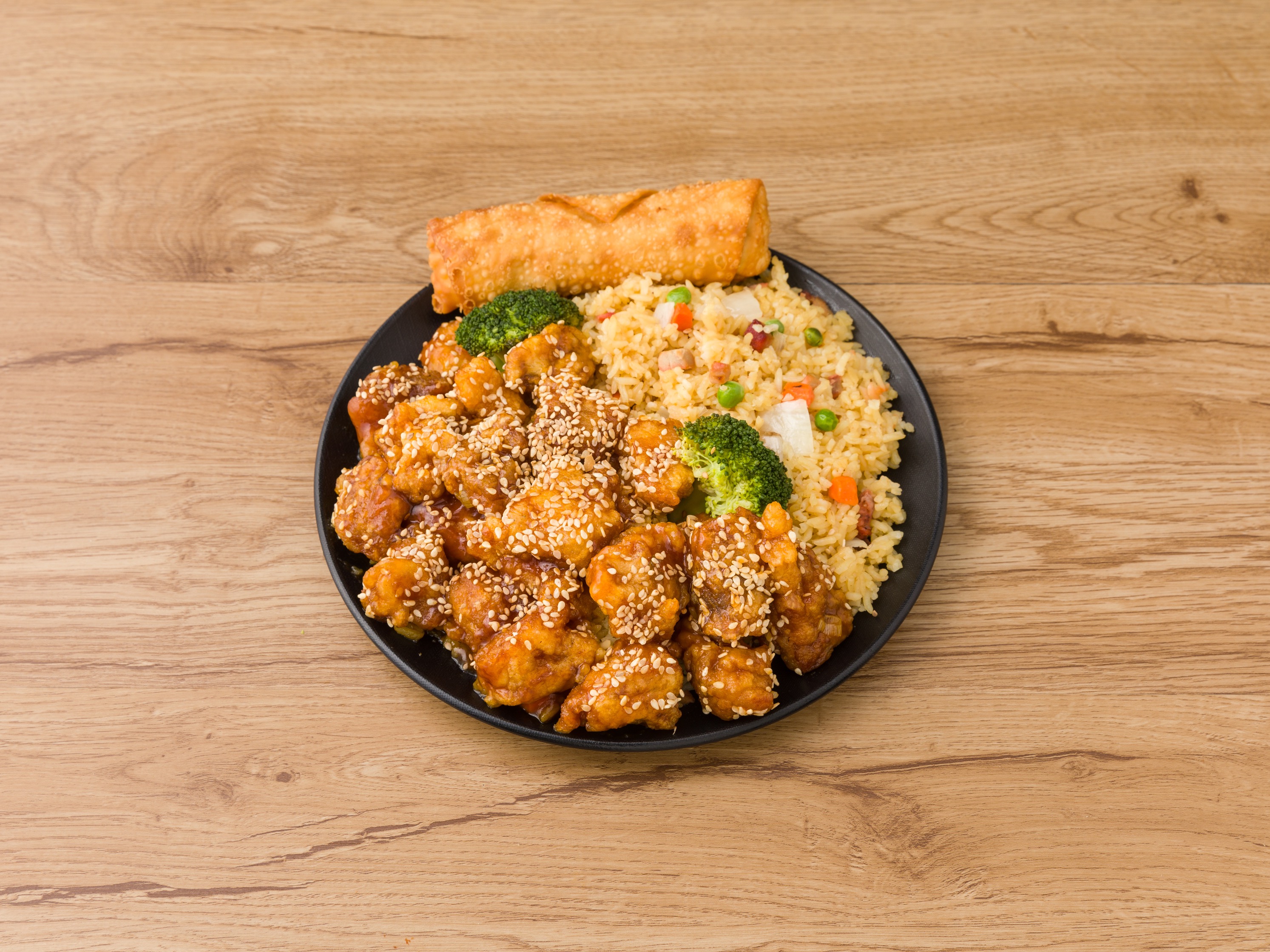 Order C4. Sesame Chicken Combo food online from China Wok store, Westville on bringmethat.com
