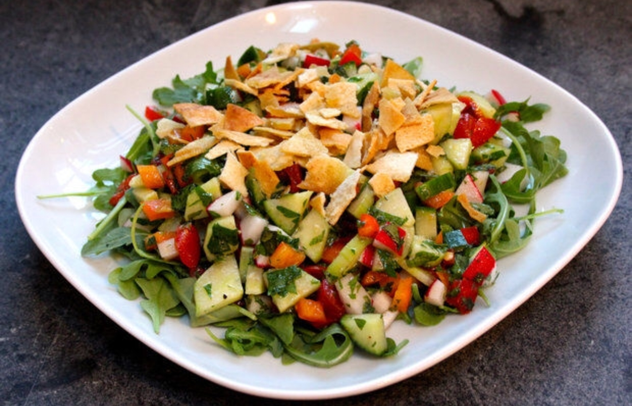 Order Fatoush Salad food online from Salam store, Chicago on bringmethat.com