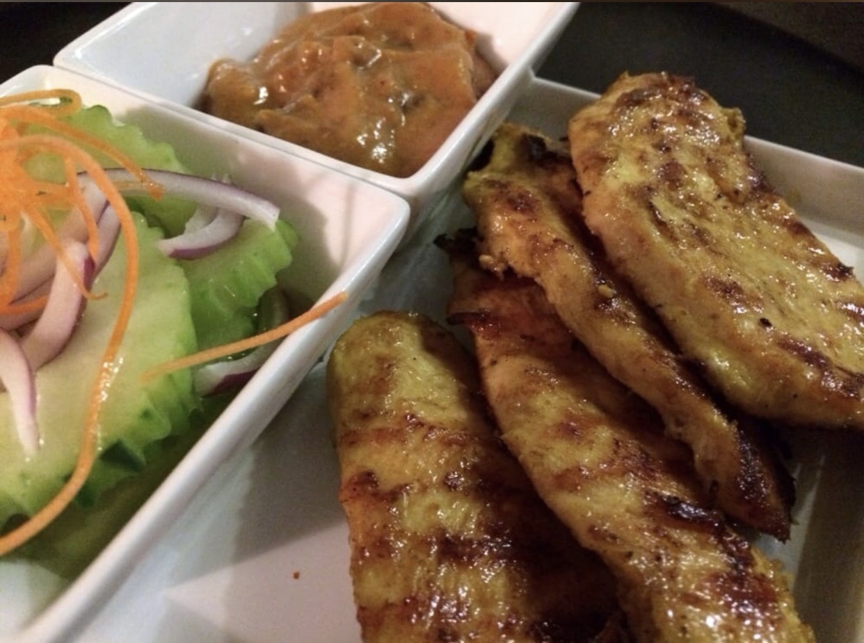 Order Chicken Satay food online from Bangkok Belly - Norwood Park store, Chicago on bringmethat.com