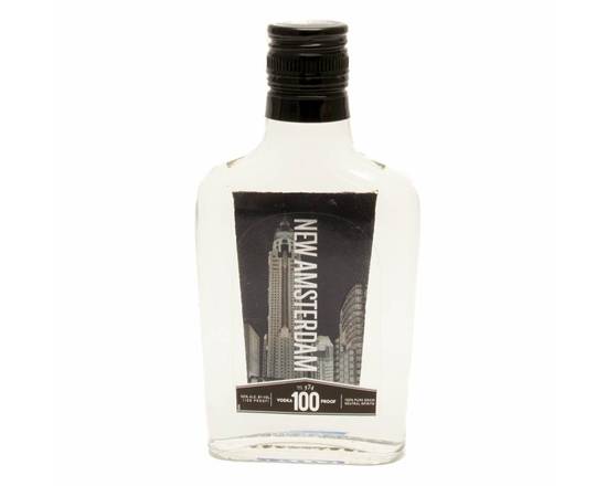 Order New Amsterdam 100 proof, 200mL bottle (50% ABV) food online from Moby Liquor store, Los Angeles on bringmethat.com