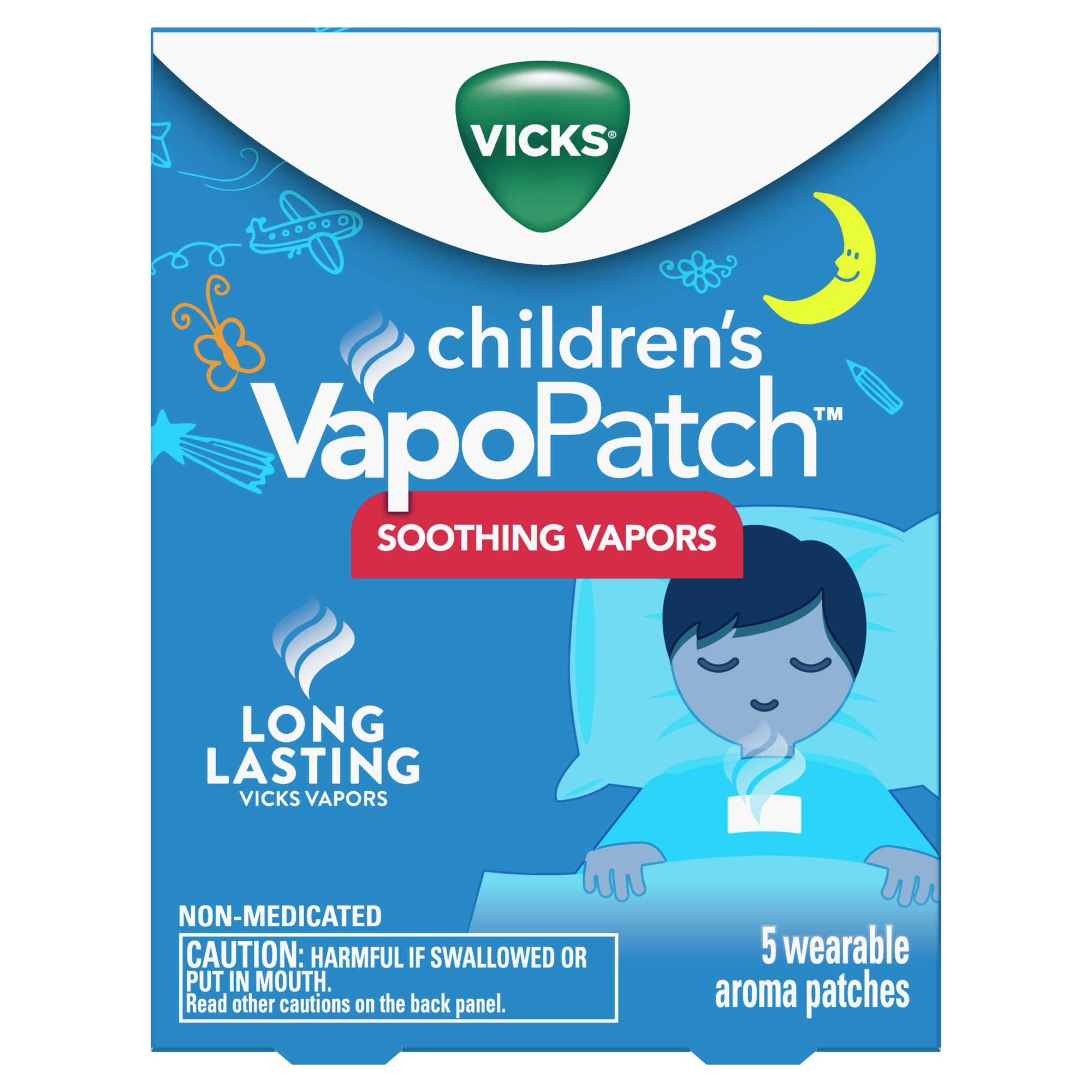 Order Vicks VapoPatch with Long Lasting Soothing Vicks Vapors - 5 ct food online from Rite Aid store, Cathedral City on bringmethat.com