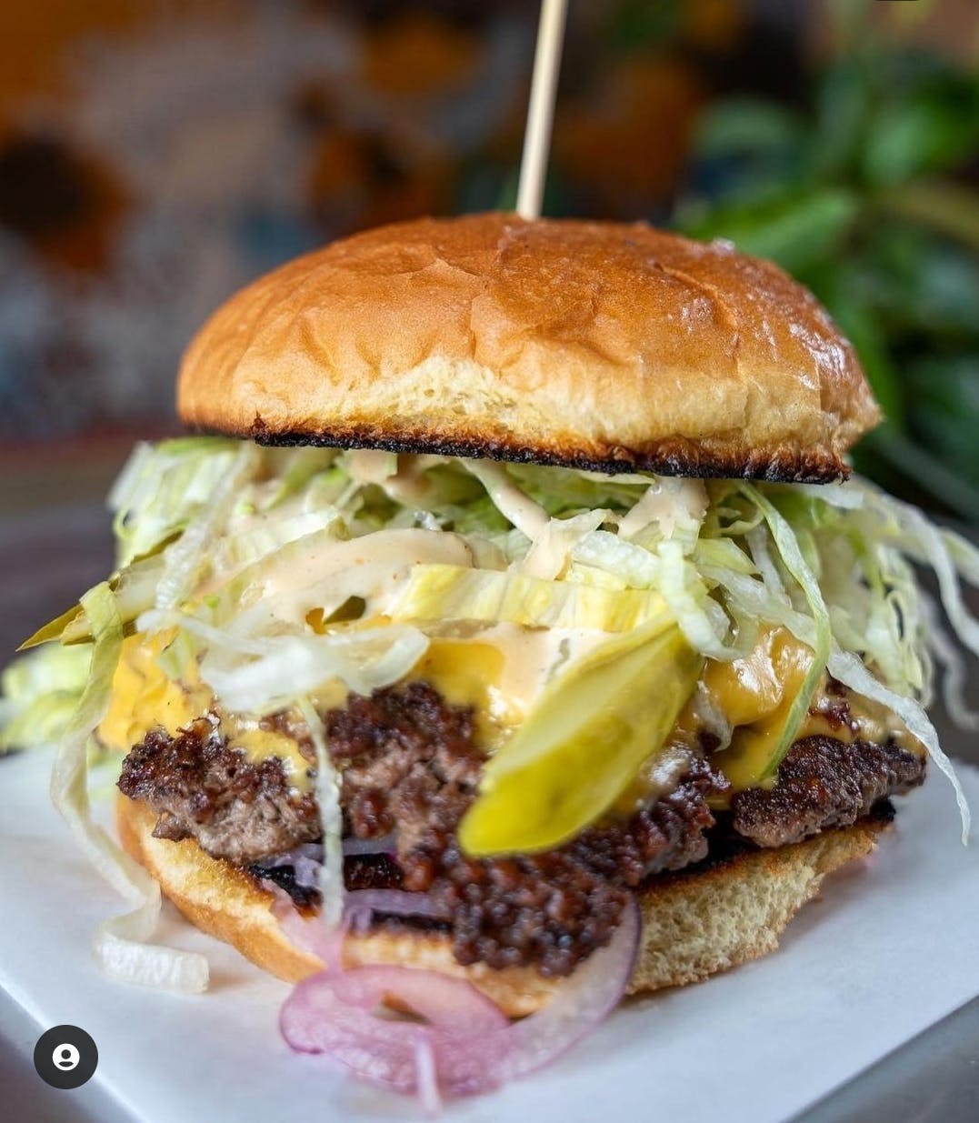 Order Original Smashed Burger - Single food online from Ash & Em store, Columbus on bringmethat.com