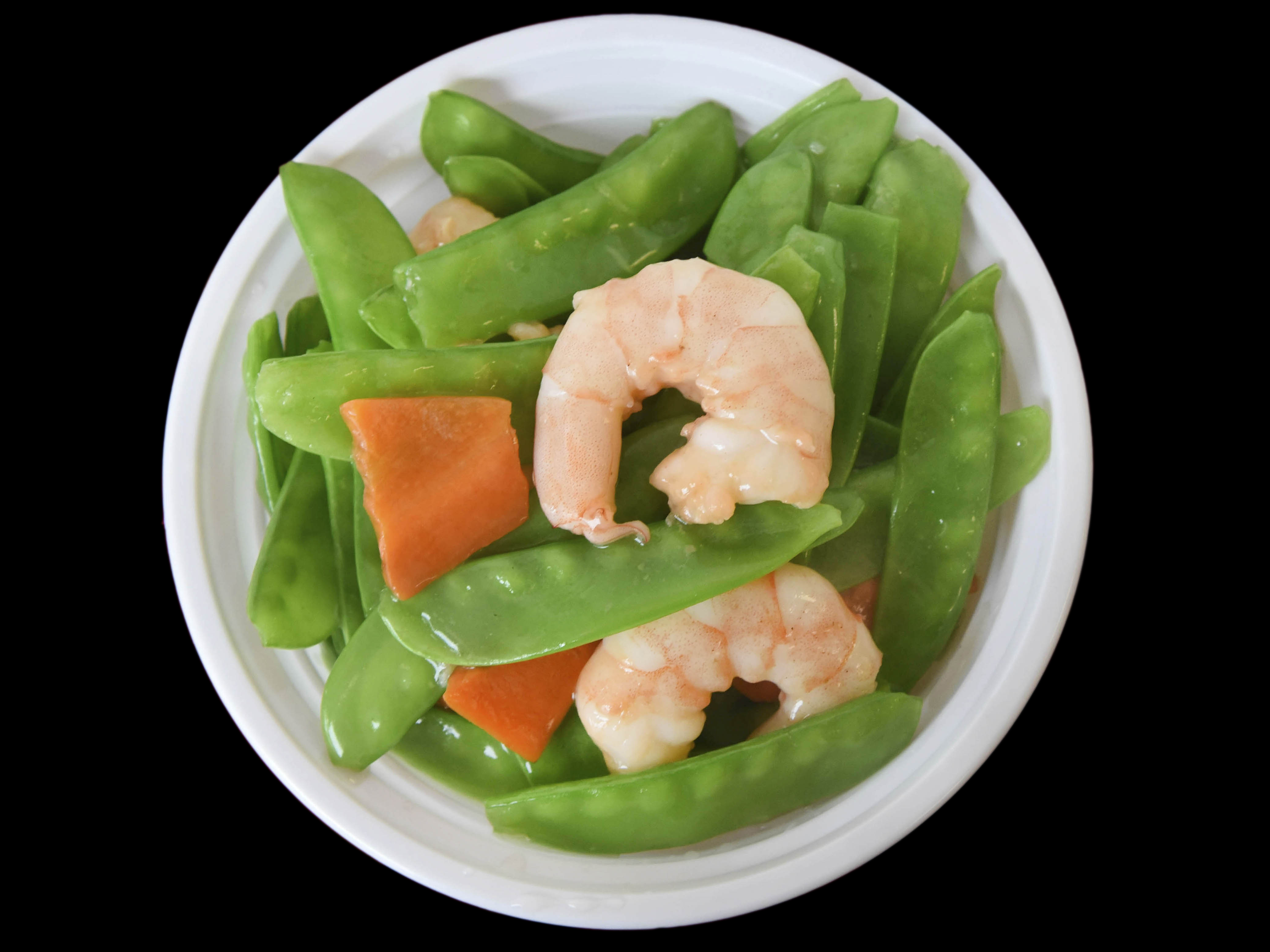 Order 102. Shrimp with Snow Peas food online from Great Wall Chinese Restaurant store, Mount Vernon on bringmethat.com