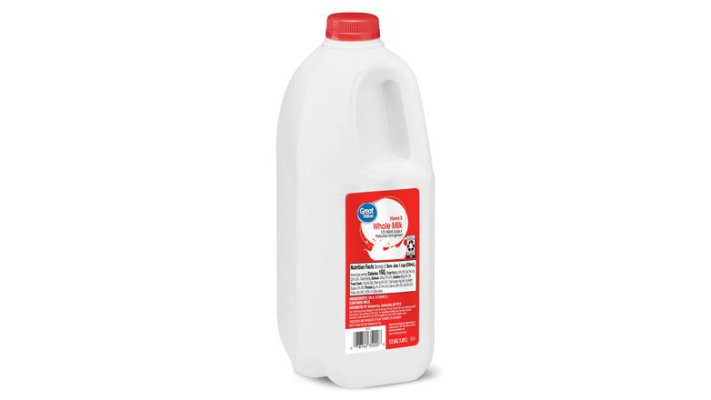 Order Great Value Whole Vitamin D Milk, Half Gallon food online from Red Roof Market store, Lafollette on bringmethat.com