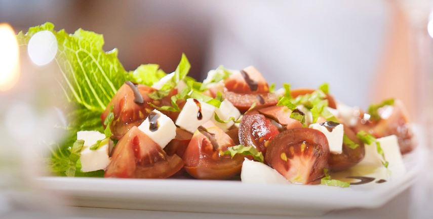 Order Fresh Mozzarella and Heirloom Tomato Salad food online from Ruth's Chris Steak House store, Ann Arbor on bringmethat.com