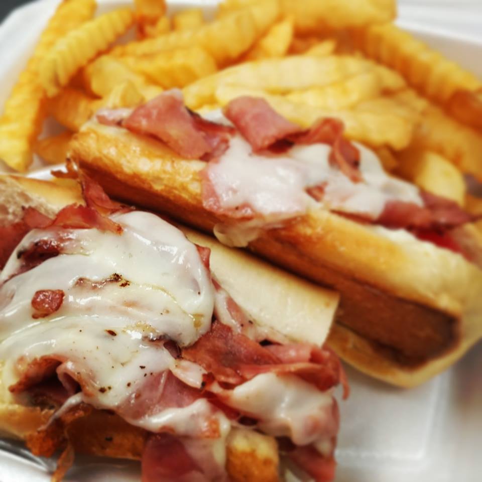 Order Ham Sub with Fries food online from Chicken King store, Charlotte on bringmethat.com