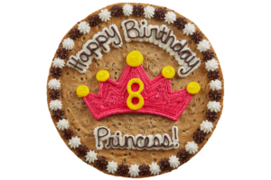 Order Princess Crown Happy Birthday Cookie Cake food online from American Deli on Broad St. store, Athens on bringmethat.com