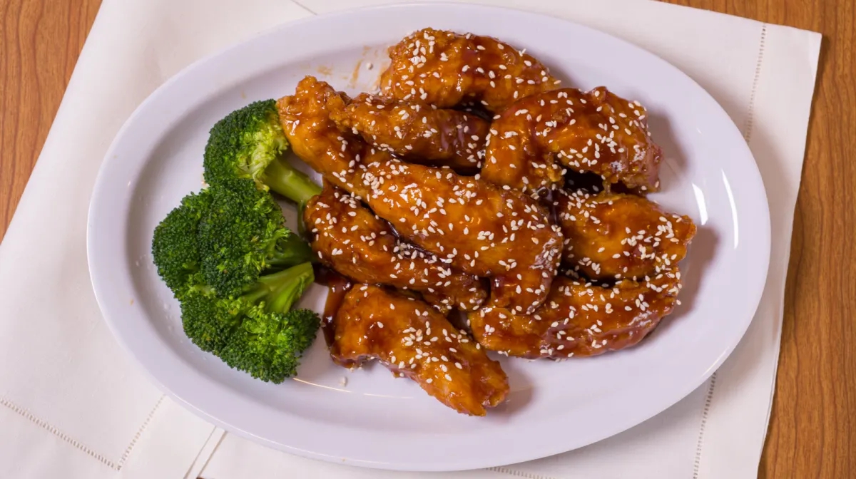 Order Sesame Chicken Dinner food online from Food Asia store, Westland on bringmethat.com