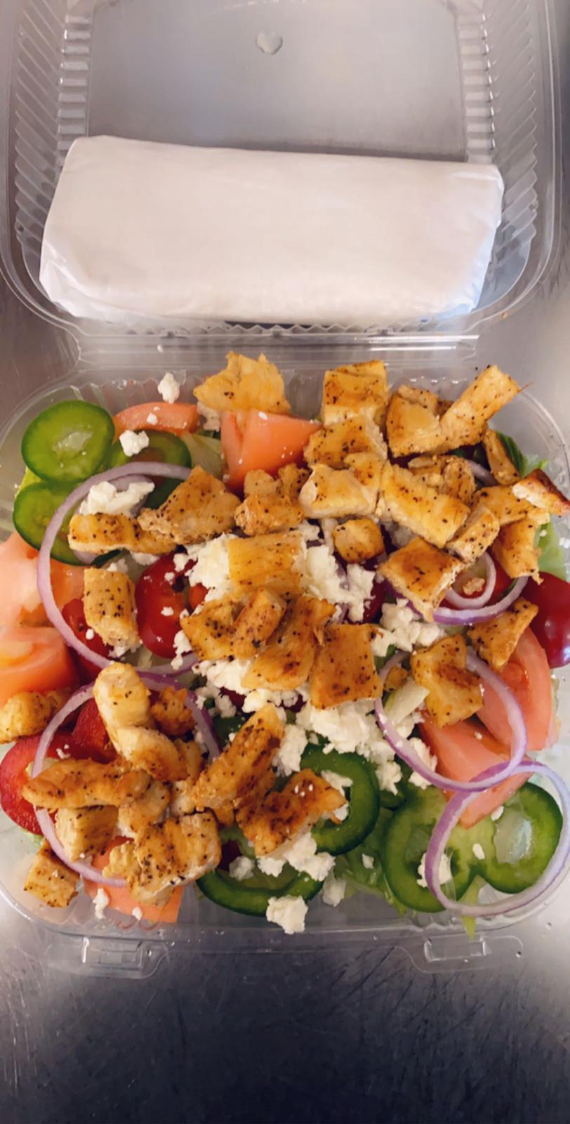 Order Chicken Kabob Salad food online from Blts Breakfast Lunch Takeout store, Lynn on bringmethat.com