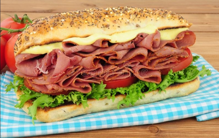 Order Uptown Pastrami Hero food online from Bagels & Deli Express store, White Plains on bringmethat.com