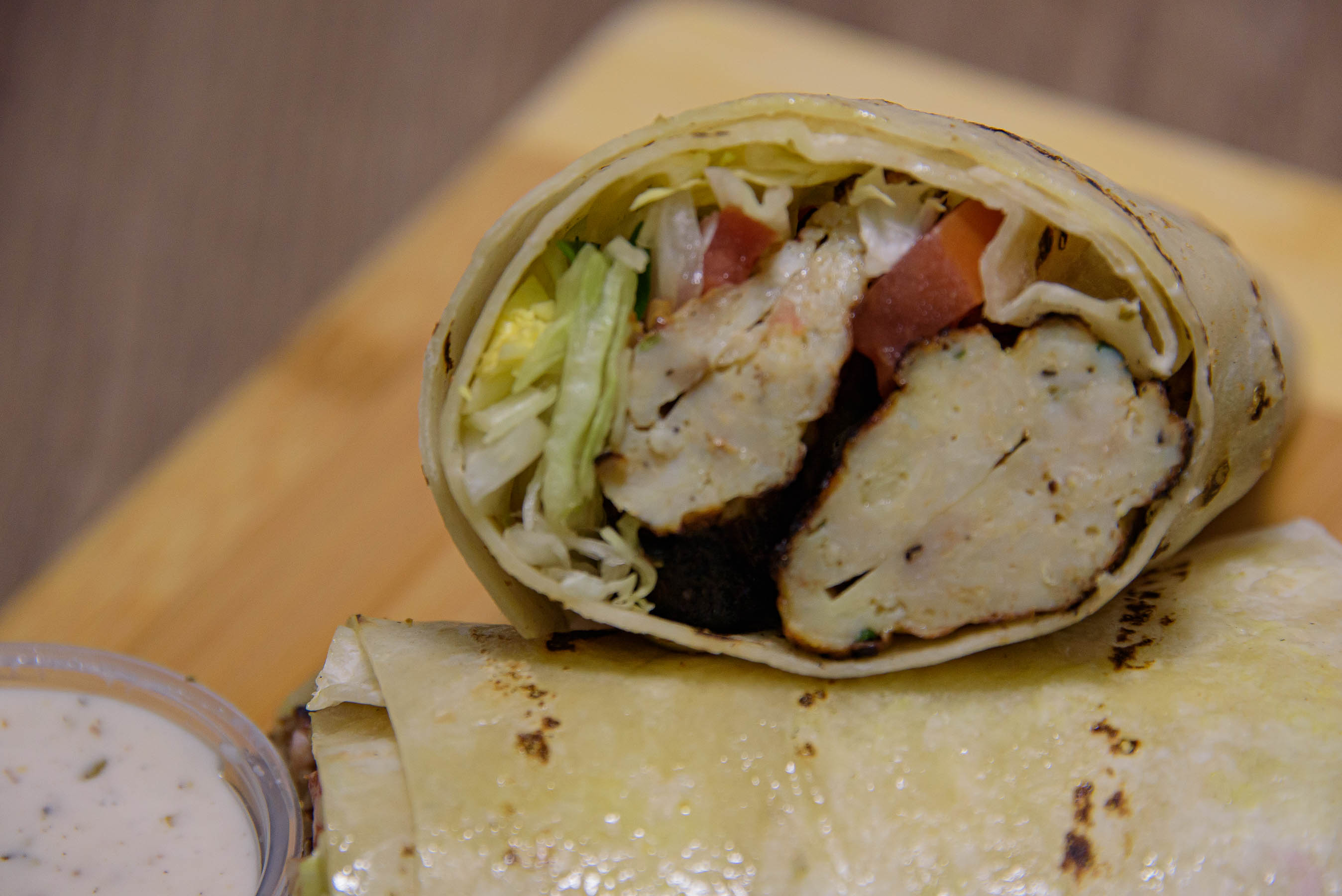 Order Chicken Kabob Wrap food online from North Park Produce store, San Diego on bringmethat.com
