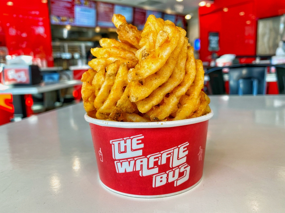 Order Small Seasoned Waffle Fries food online from The Waffle Bus store, Houston on bringmethat.com