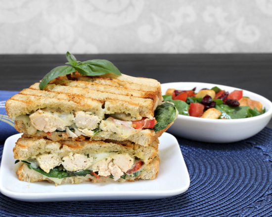 Order Chicken Pesto Panini food online from Central Panini store, San Francisco on bringmethat.com