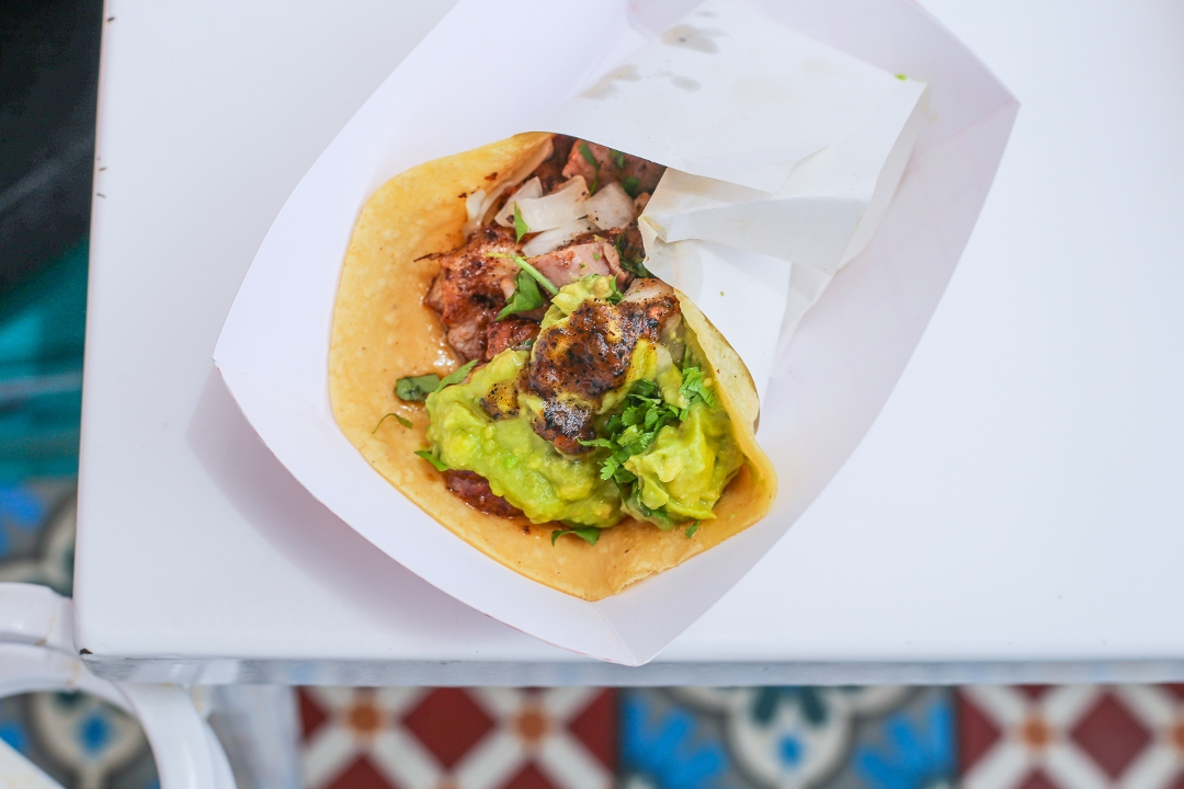 Order POLLO ASADO TACO food online from The Taco Stand store, San Diego on bringmethat.com
