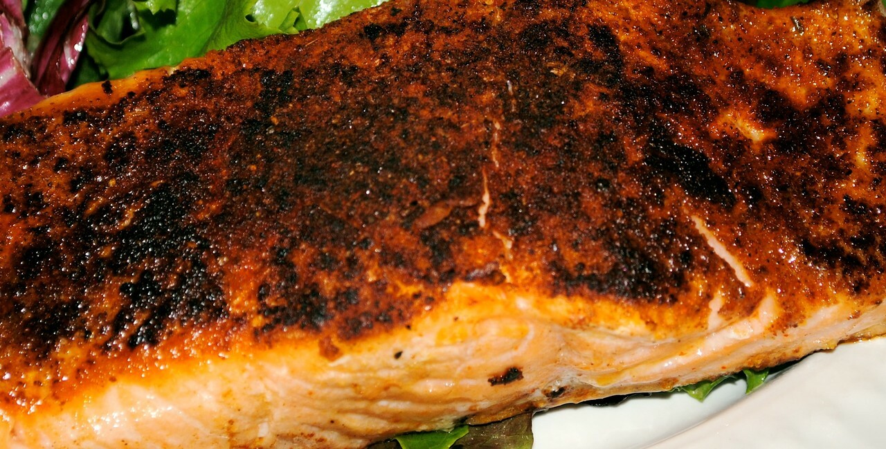 Order Blackened Salmon food online from Salerno Pizzeria & R.Bar store, Western Springs on bringmethat.com