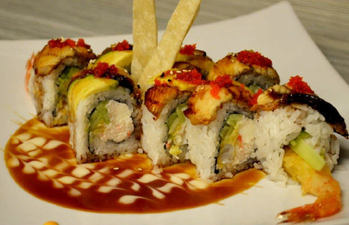 Order Western Dragon Roll food online from Kino Sushi store, Los Angeles on bringmethat.com