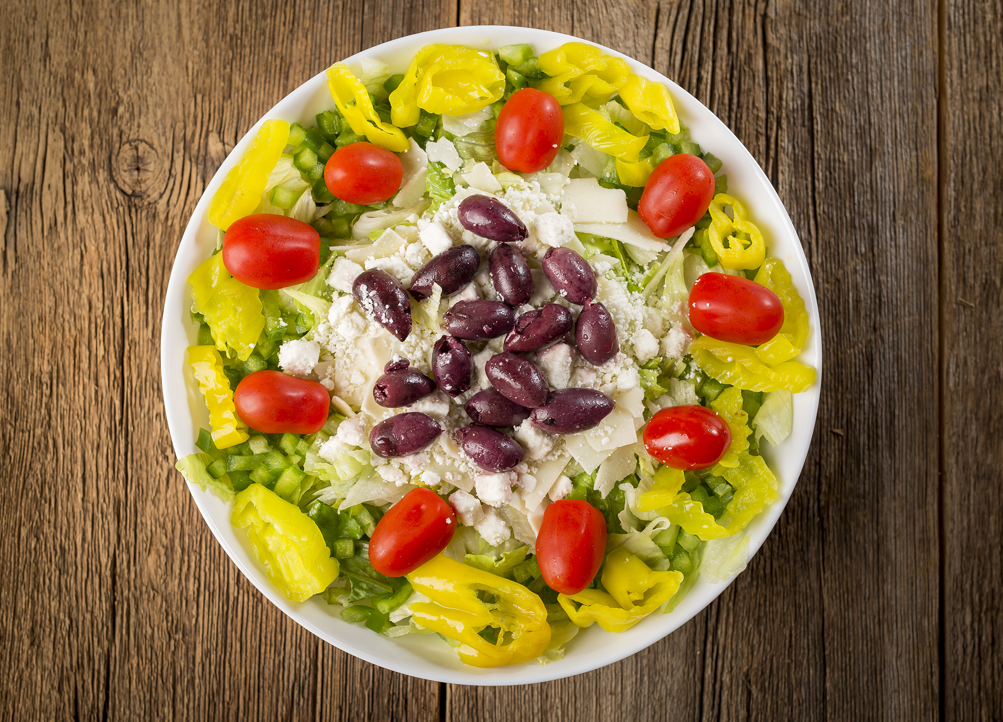 Order Greek Salad food online from Rosati store, Wauconda on bringmethat.com