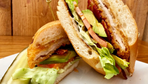 Order Crispy Chicken California Club Lunch Sandwich food online from Plate 38 store, Pasadena on bringmethat.com