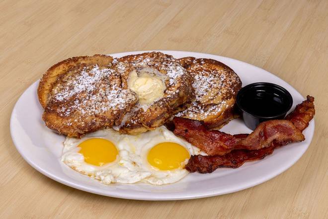 Order Cinnamon Roll French Toast Combo food online from Shari Cafe store, Union Gap on bringmethat.com