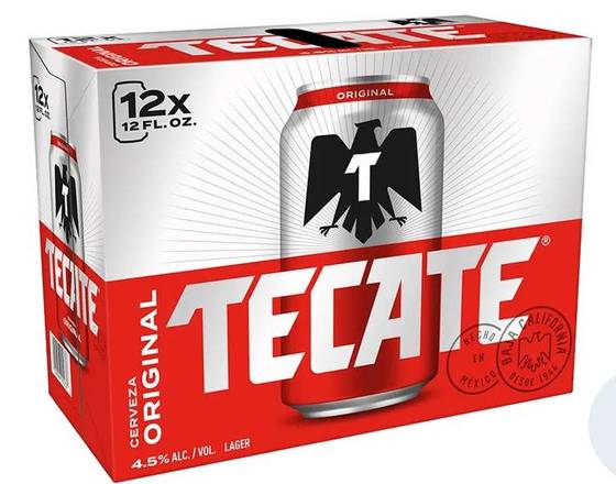 Order Tecate 12-pack 12 oz can (4.5% ABV) food online from Van Ness Liquors store, San Francisco on bringmethat.com
