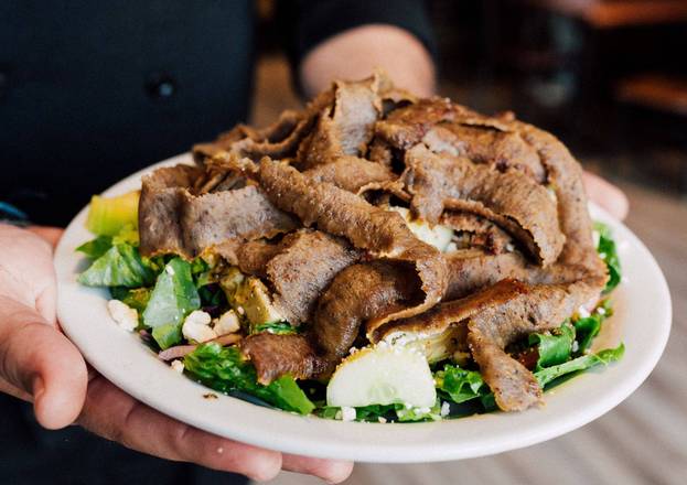 Order Gyro Salad food online from Petra Greek store, Folsom on bringmethat.com