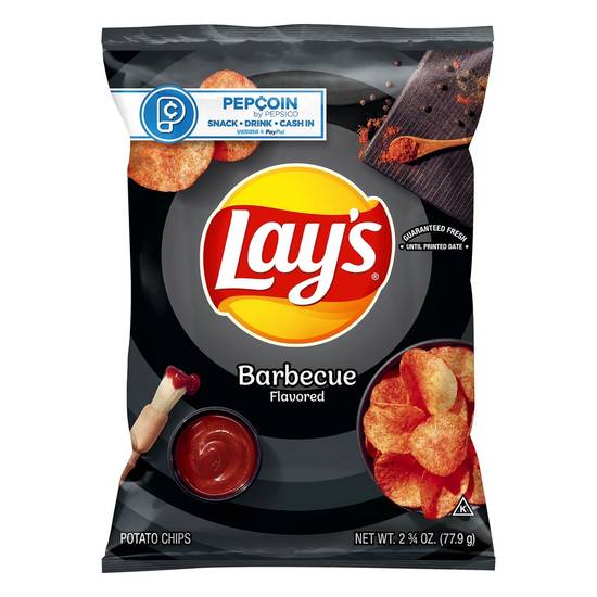 Order Lays Potato Chips Barbecue Flavored (2.75 oz) food online from Rite Aid store, Eugene on bringmethat.com