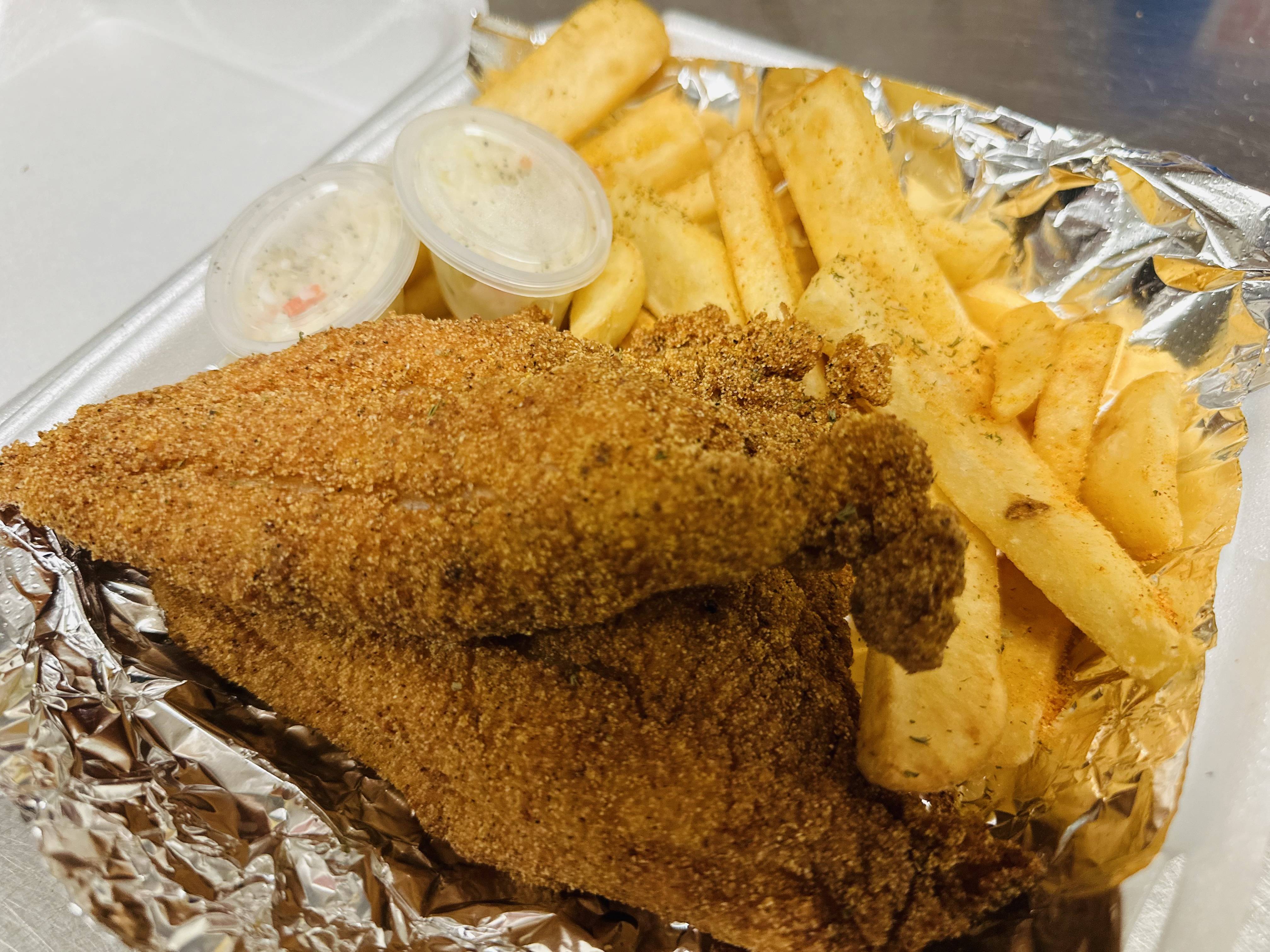Order Catfish Dinner food online from Ode’s Diner store, Indianapolis on bringmethat.com