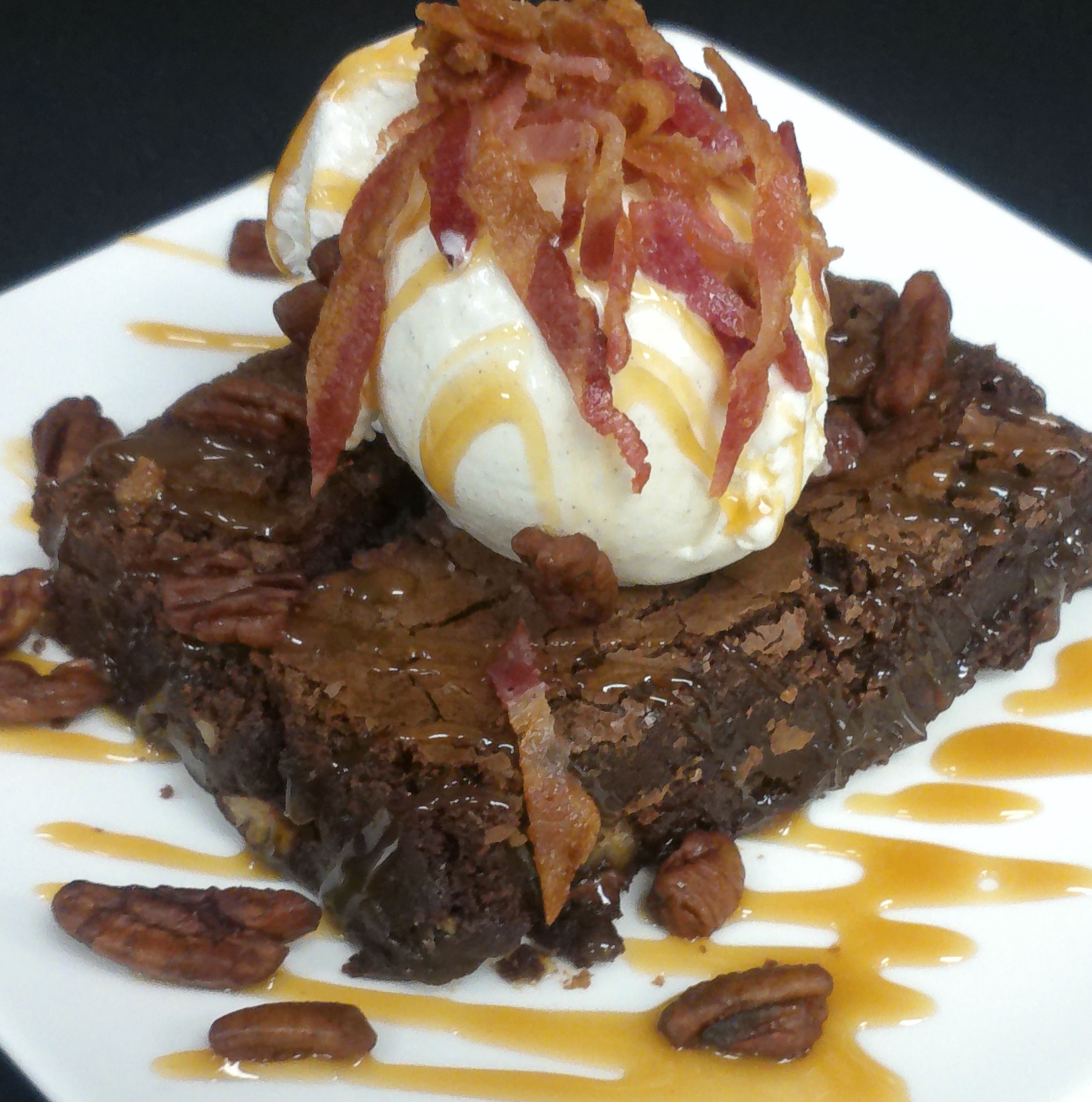 Order Bacon Pecan Brownie food online from Windy City Pub store, Leawood on bringmethat.com