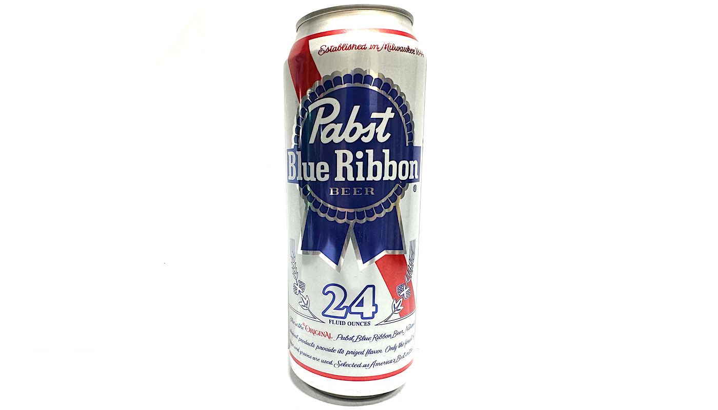 Order PABST BLUE RIBBON BEER 24o. CAN food online from K-Town Beer & Wine Food Mart store, Los Angeles on bringmethat.com