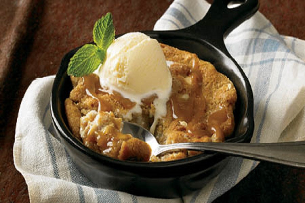 Order Salted Caramel Cookie Skillet** food online from Outback Steakhouse store, Douglasville on bringmethat.com