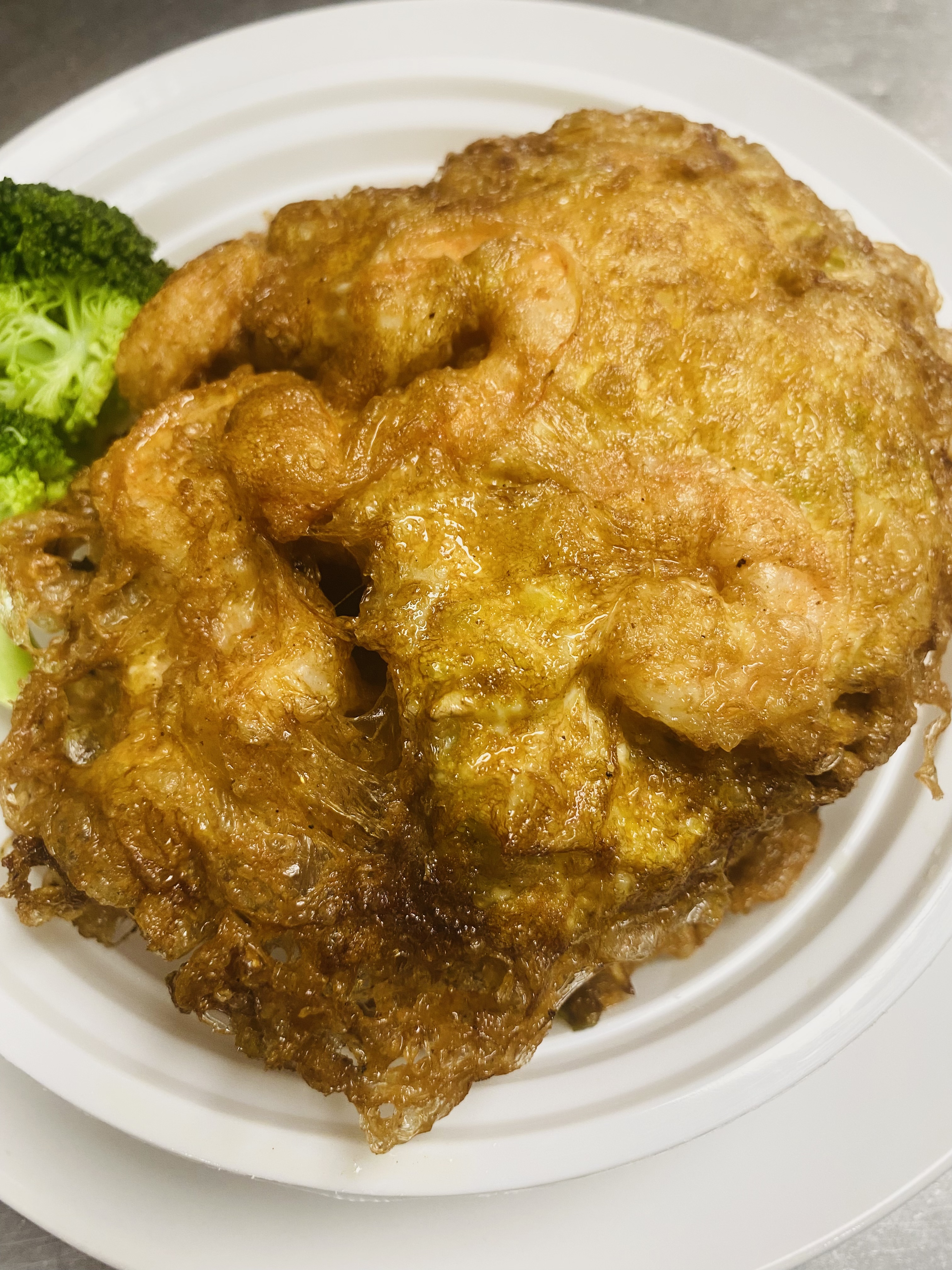 Order EF3. Shrimp Egg Foo Young food online from China Wok store, Ridley Park on bringmethat.com