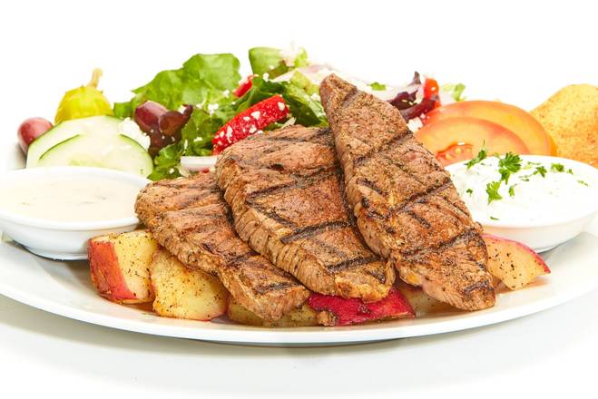 Order Chargrilled Lamb Feast food online from Taziki Mediterranean Café store, Tulsa on bringmethat.com