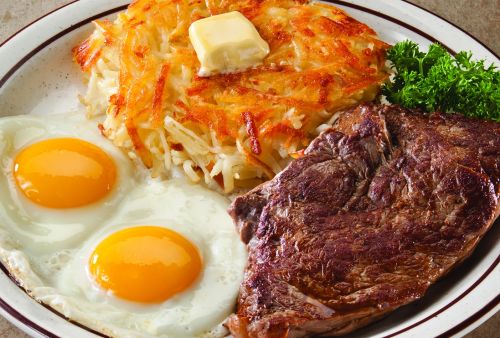 Order Steak 'n Eggs food online from Fryn' Pan Family Restaurant store, Fargo on bringmethat.com