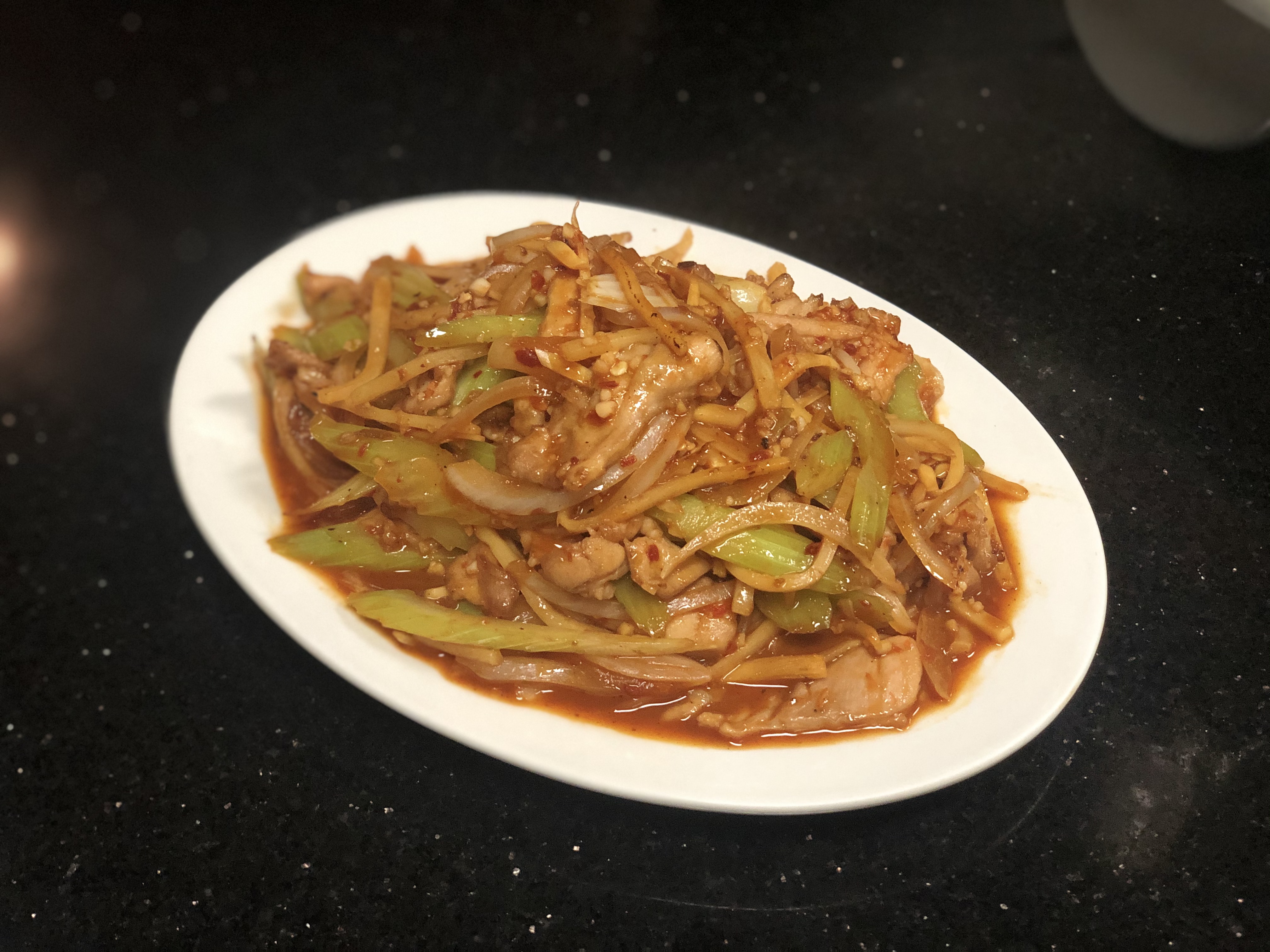 Order Shredded Pork with Garlic Sauce/ 鱼香肉丝 food online from Chef Tang store, Vista on bringmethat.com