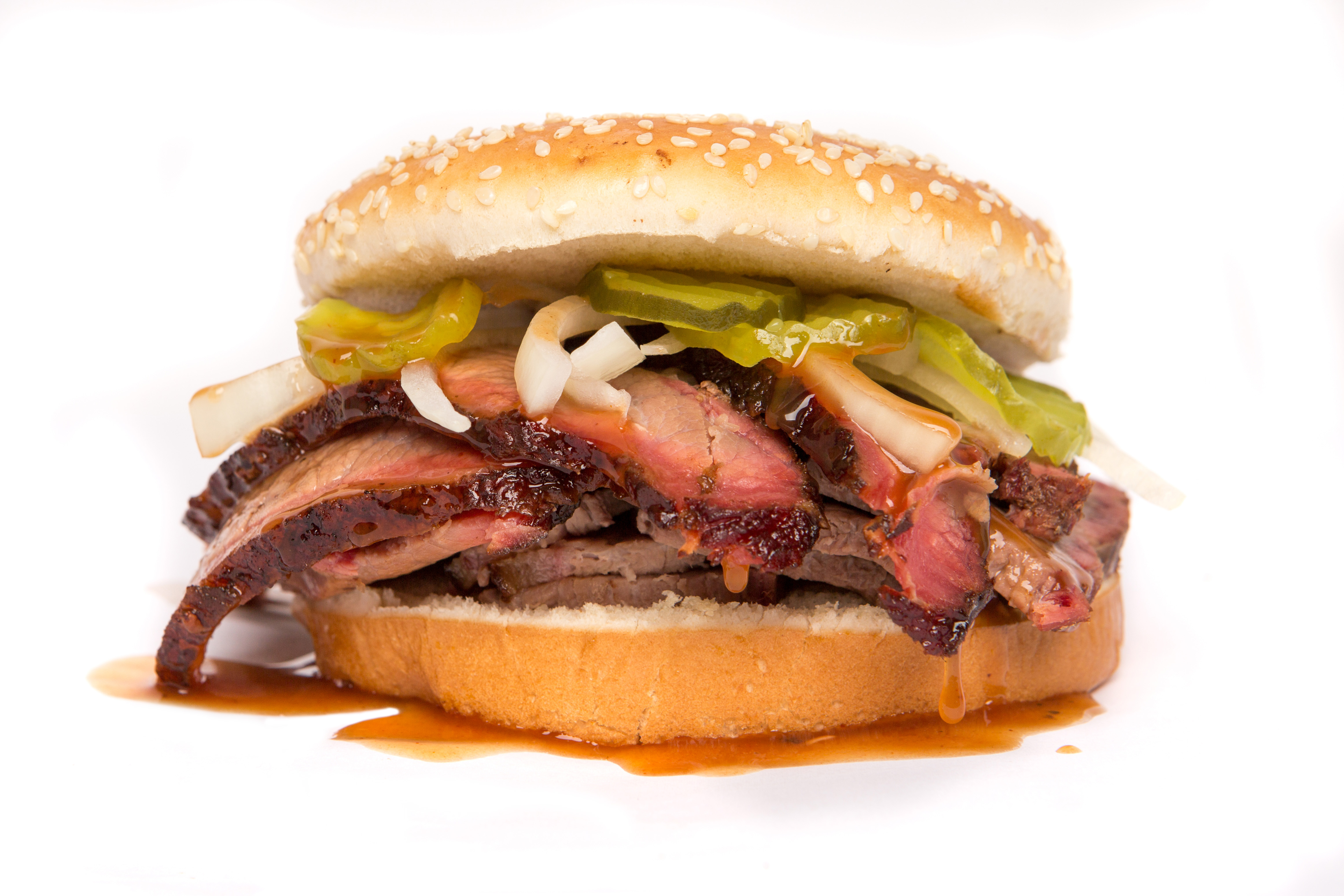 Order Beef Brisket Sandwich food online from Serious Texas Bbq store, Fort Collins on bringmethat.com