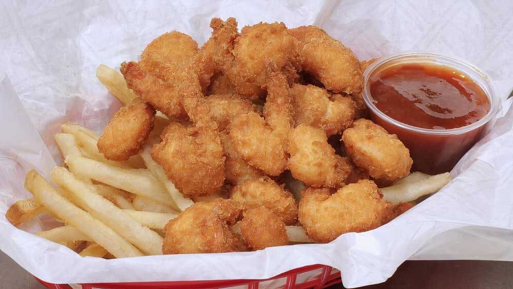 Order Shrimp Basket Combo - 21 Pieces food online from Super Kennedy Chicken store, Bronx on bringmethat.com