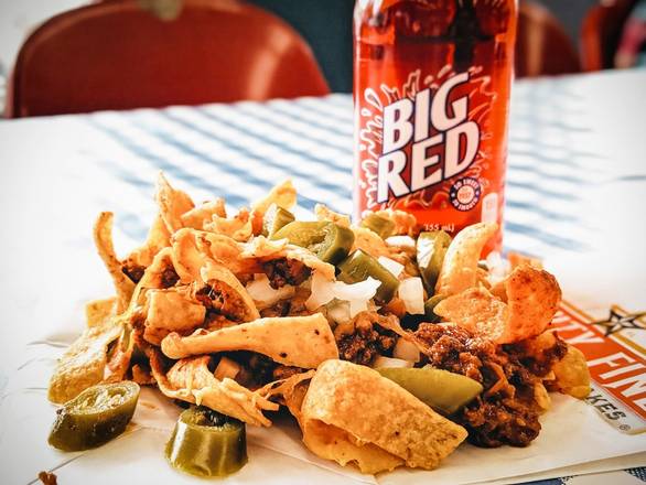 Order Frito Pie food online from Mighty Fine Burgers store, Round Rock on bringmethat.com