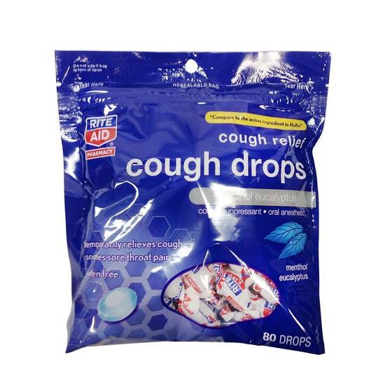 Order Rite Aid Cough Drops Menthol Eucalyptus (80 ct) food online from Rite Aid store, Indiana on bringmethat.com