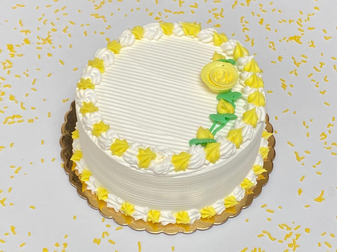 Order 8" Round Vanilla Cake food online from E & L Bakery store, Bronx on bringmethat.com
