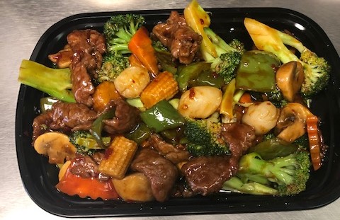 Order 99. Beef and scallop Hunan Style food online from China Star store, Dunbar on bringmethat.com