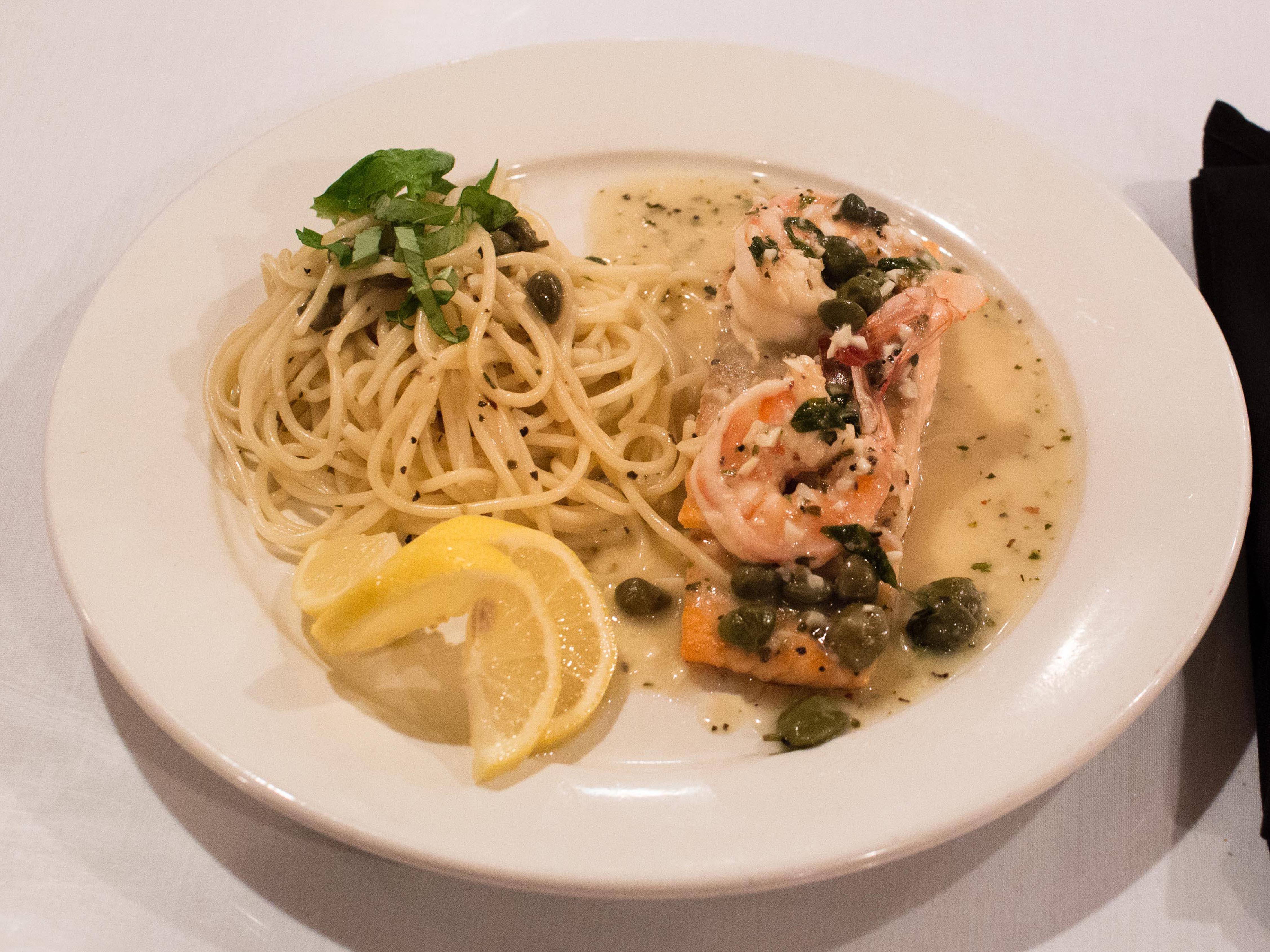 Order Salmon and Shrimp Amore food online from Cafe Amore store, Richardson on bringmethat.com