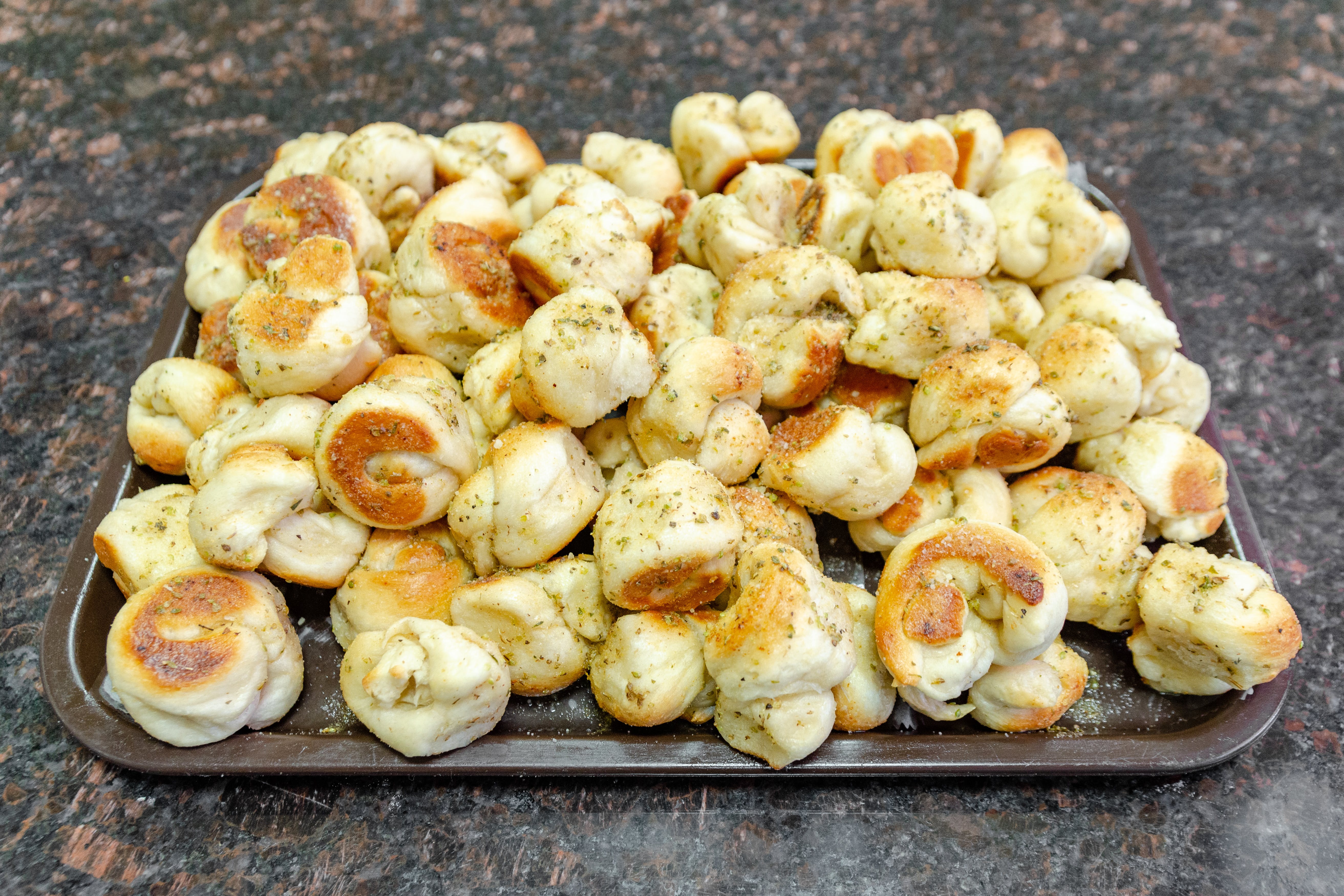 Order Garlic Knots - 3 Pieces food online from Best Italian Pizza store, Bronx on bringmethat.com