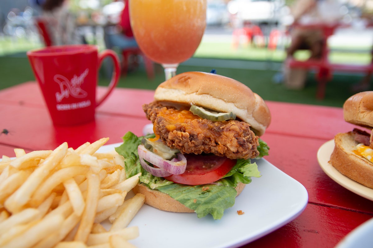 Order Fried Chicken Sandwich food online from Ruby Slipper Cafe store, New Orleans on bringmethat.com