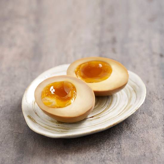 Order F3 Long Jing Tea Lava Egg 龙井茶溏心蛋 food online from Le Shrimp Ramen store, Costa Mesa on bringmethat.com