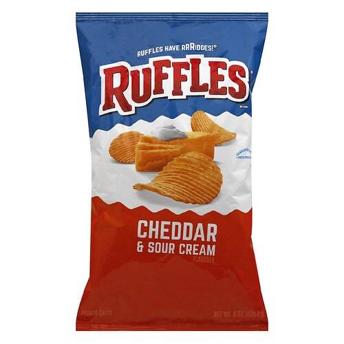 Order Ruffles Cheddar Sour Cream 8OZ food online from Walgreens store, Youngstown on bringmethat.com