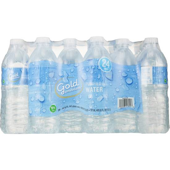 Order Gold Emblem Purified Water Bottles, 16.9 OZ, 24 CT food online from Cvs store, SUNNYVALE on bringmethat.com