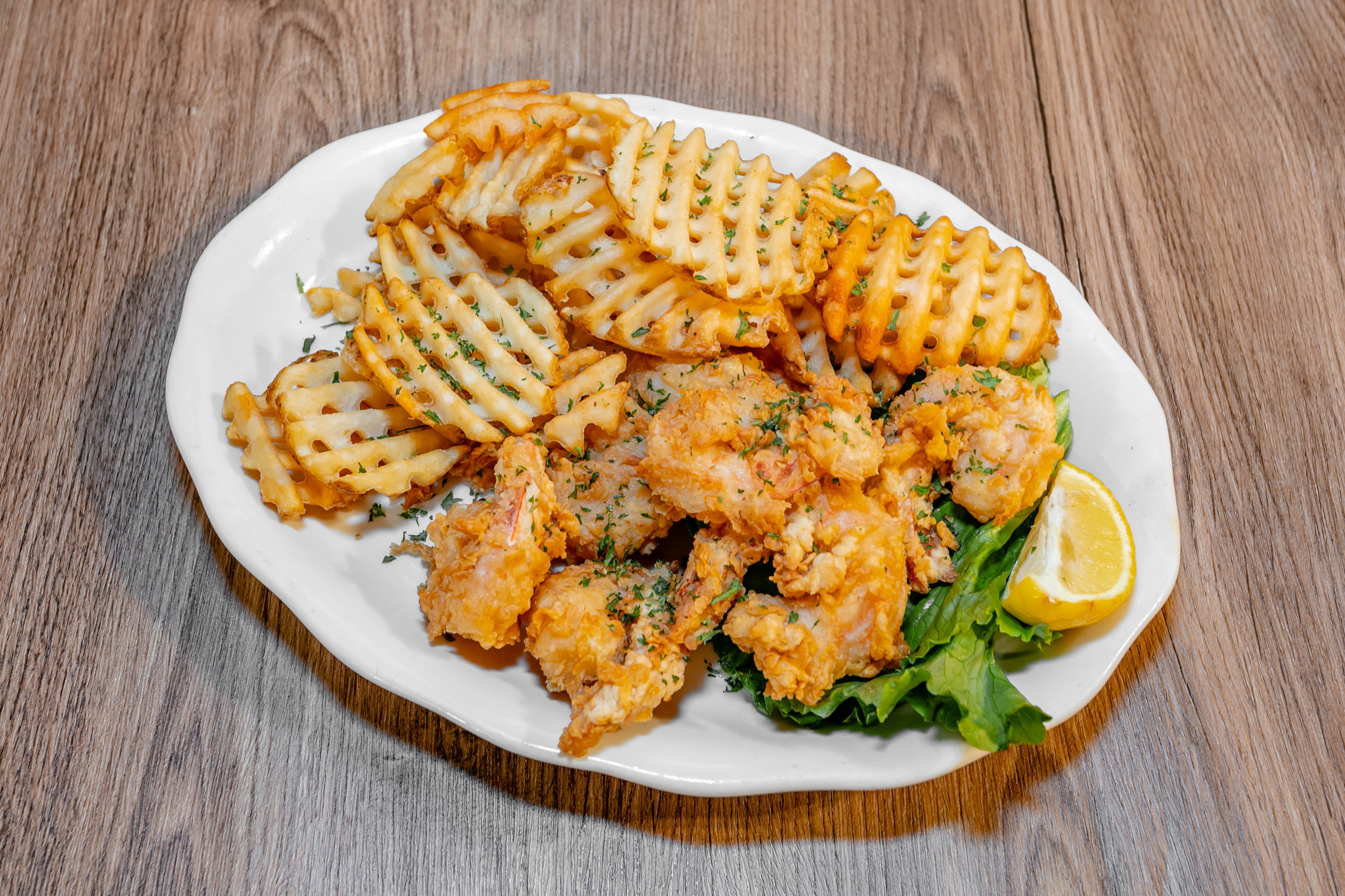 Order Jumbo Fried Shrimp - 6 Pieces food online from Sopranos Grill store, Braselton on bringmethat.com
