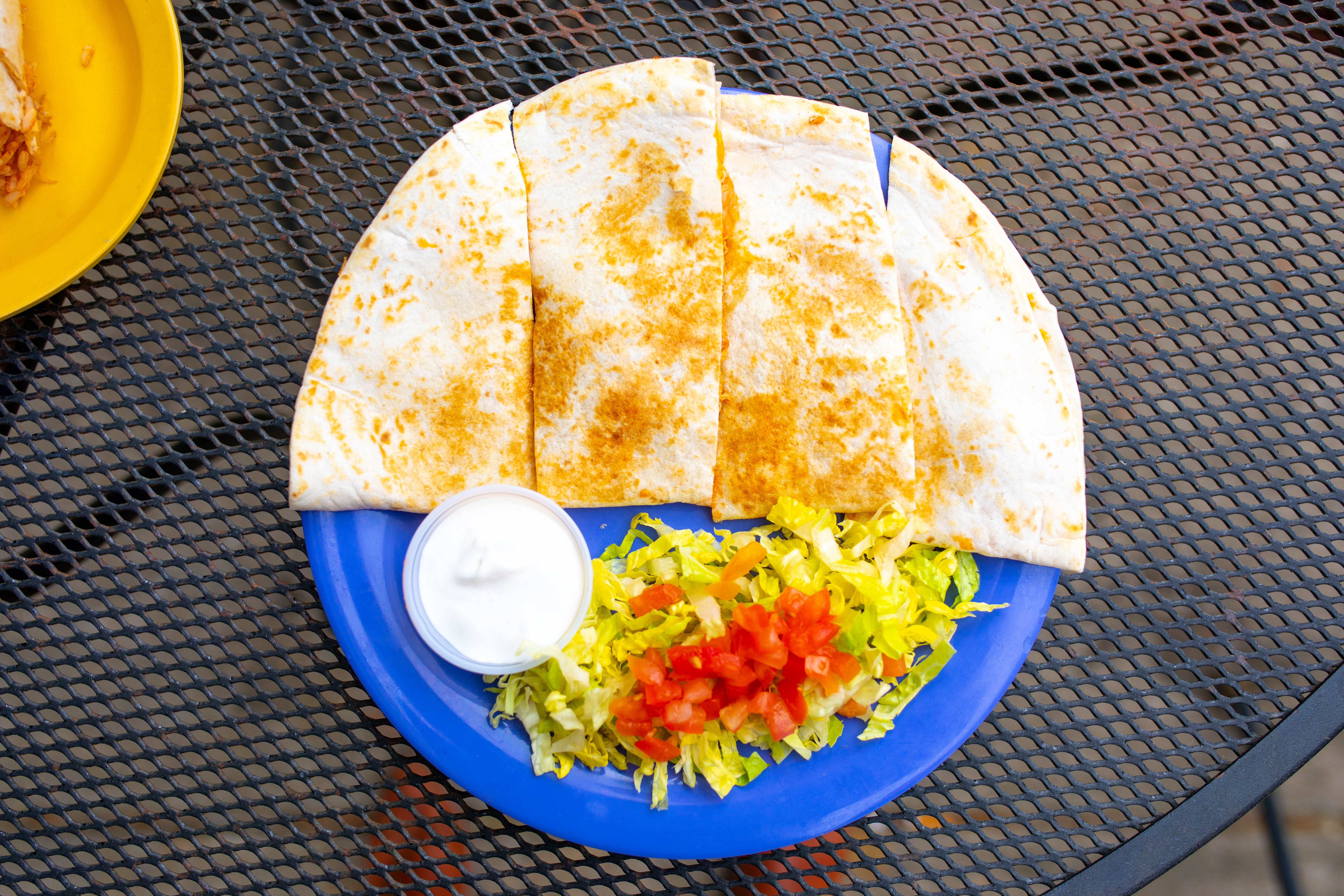 Order QUESADILLA NO PROTEIN - Quesadillas food online from Chubby's Tacos store, Durham on bringmethat.com