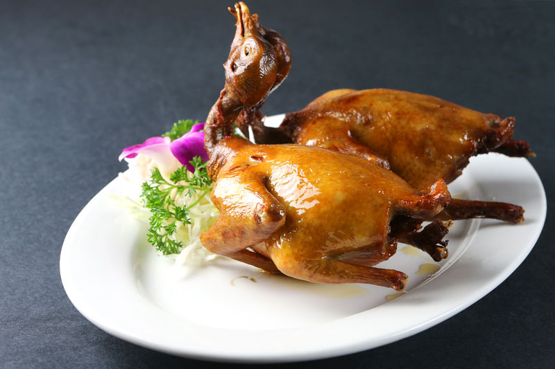 Order D01. Roasted Squab  红烧乳鸽/隻 food online from Feng Ze Yuan store, San Francisco on bringmethat.com